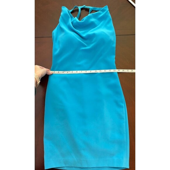 W by Worth Y2K Halter Mini Dress in Electric Blue Size 0 - Picture 9 of 13